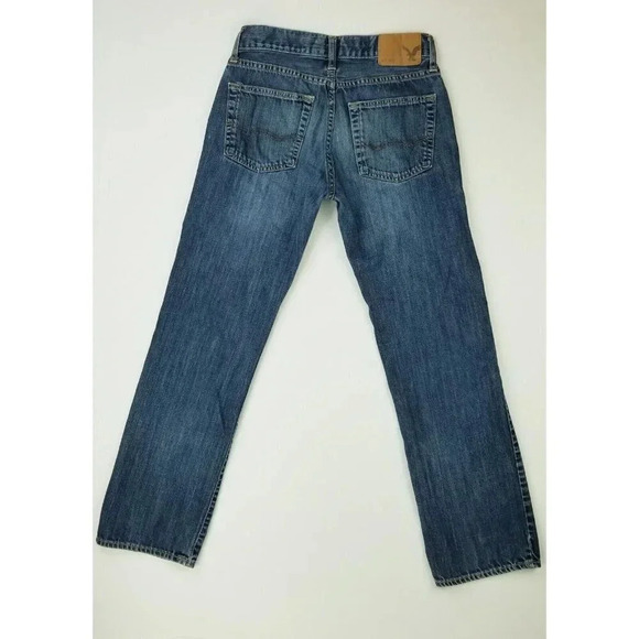 American Eagle Outfitters 28X30 Men's Original Straight Blue Denim Cotton Jeans - Picture 1 of 11